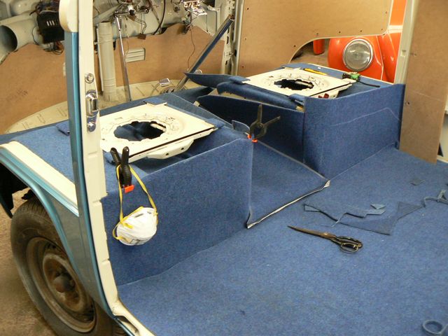 Blue interior for Kombi